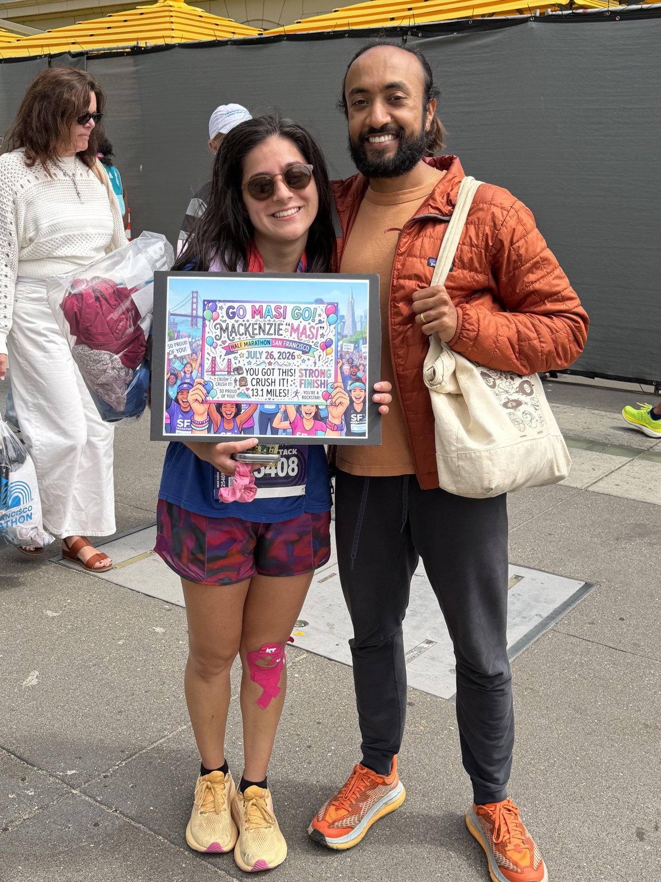 With Nikhil after the finish line