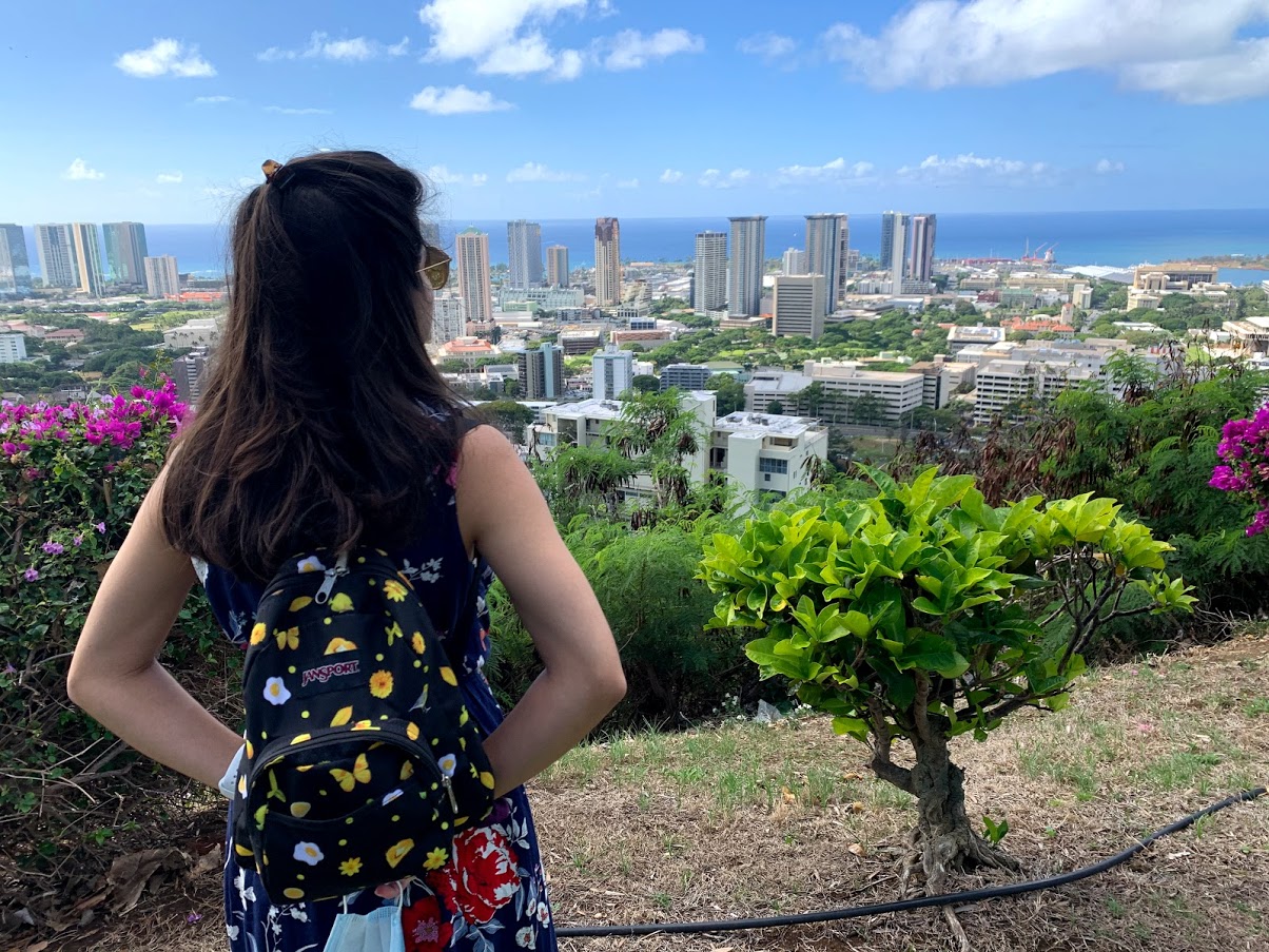 Panorama of Honolulu from Punchbowl Crater