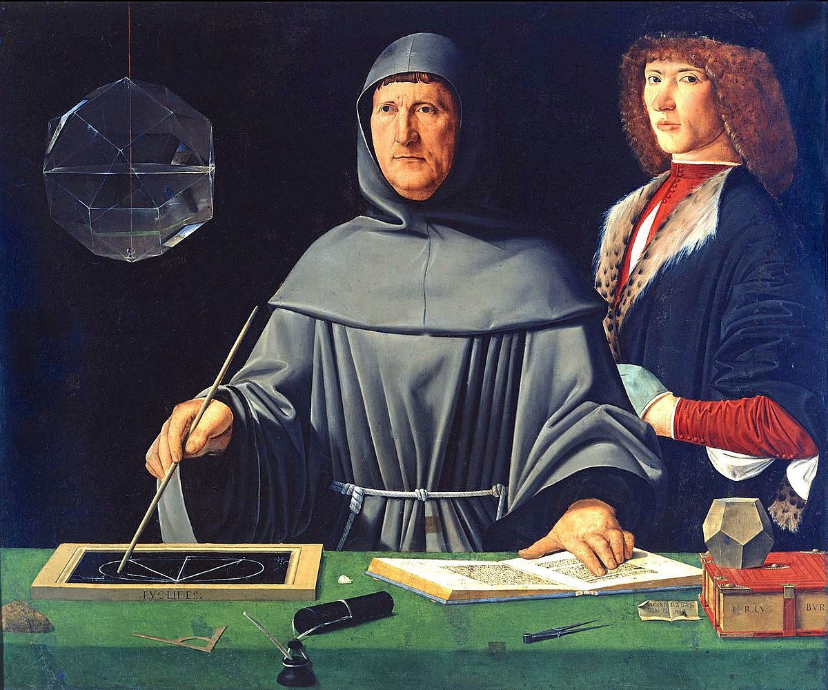 Portrait of Luca Pacioli, Jacopo de&rsquo; Barbari, 1495