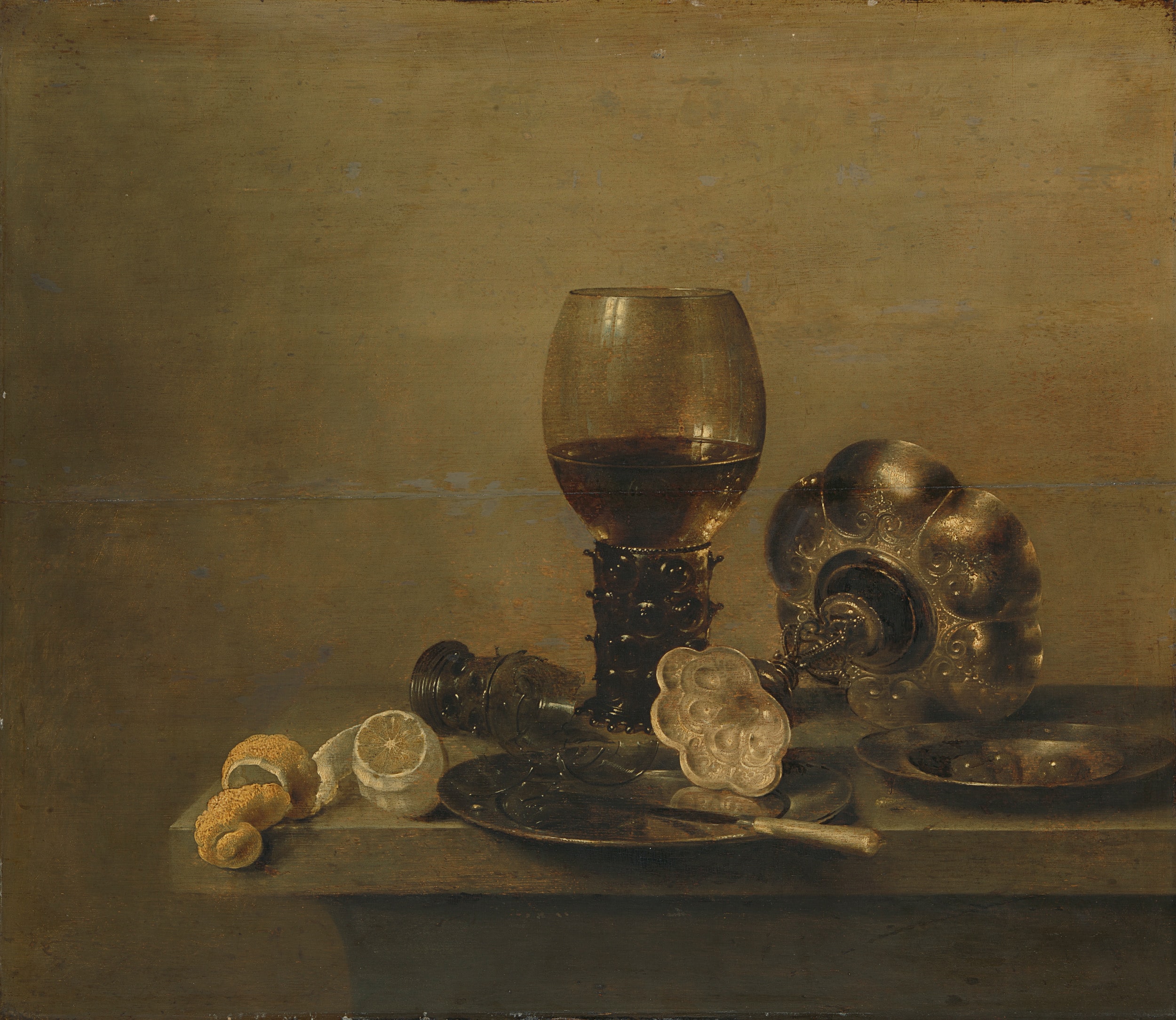 Still Life with a broken Glass, Willem Claesz. Heda, 1642