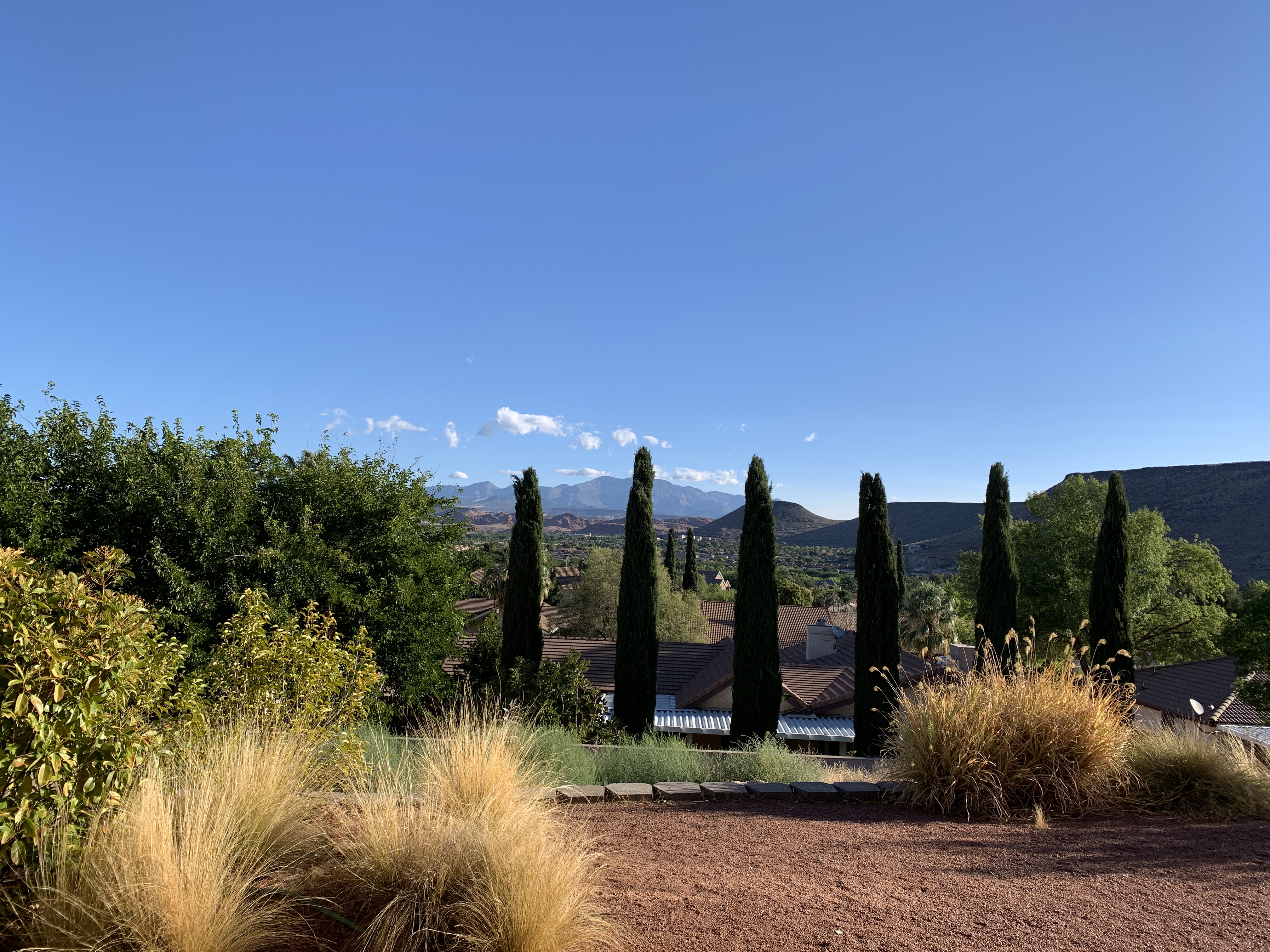 Our view from the St. George Airbnb